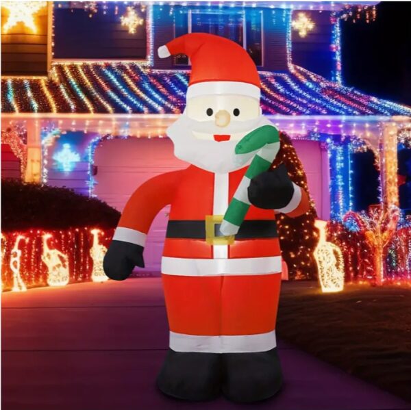 SANTA CLAUS INFLABLE CON LUCES LED